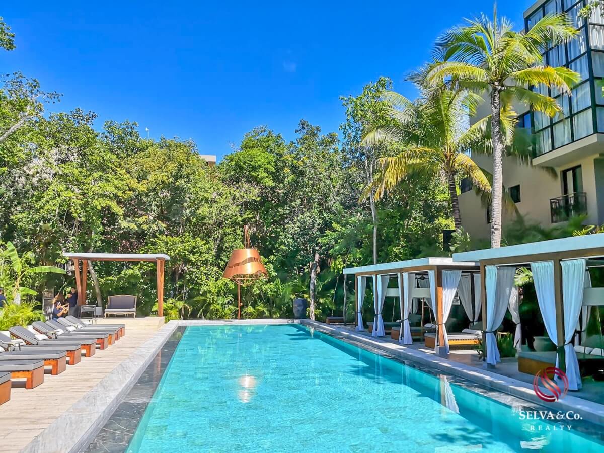 Condo with private terrace in every bedroom, beach club, for sale, Tankah Tulum