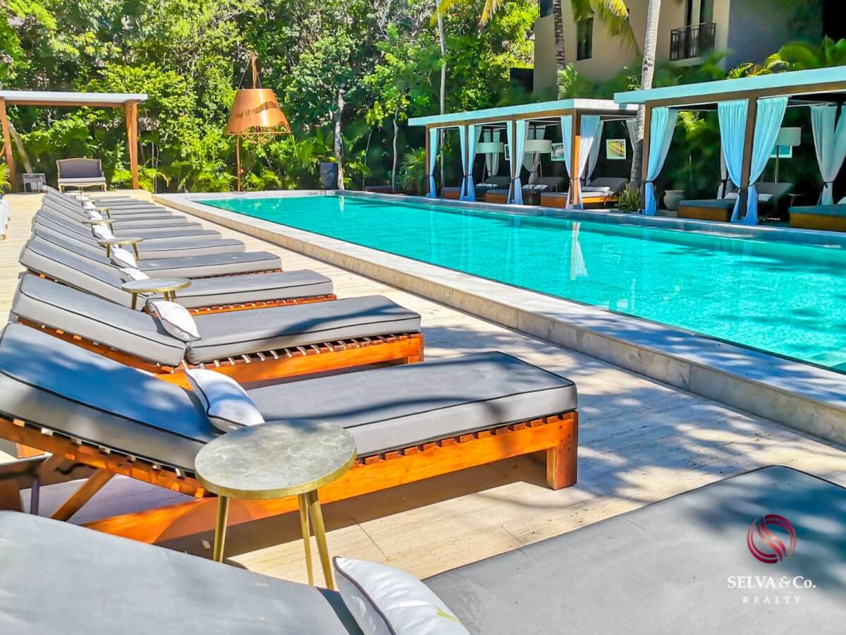 Condo with private terrace in every bedroom, beach club, for sale, Tankah Tulum