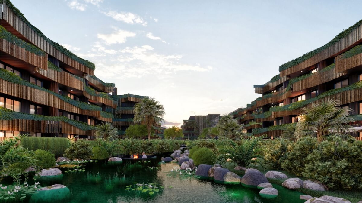 Apartment with common Rooftop and Pool, for Sale, Aldea Zama, Tulum