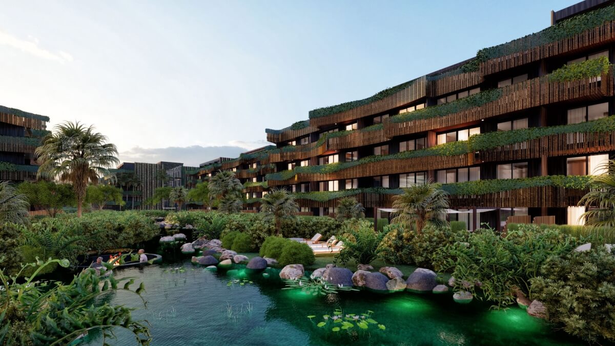 Apartment with common Rooftop and Pool, for Sale, Aldea Zama, Tulum