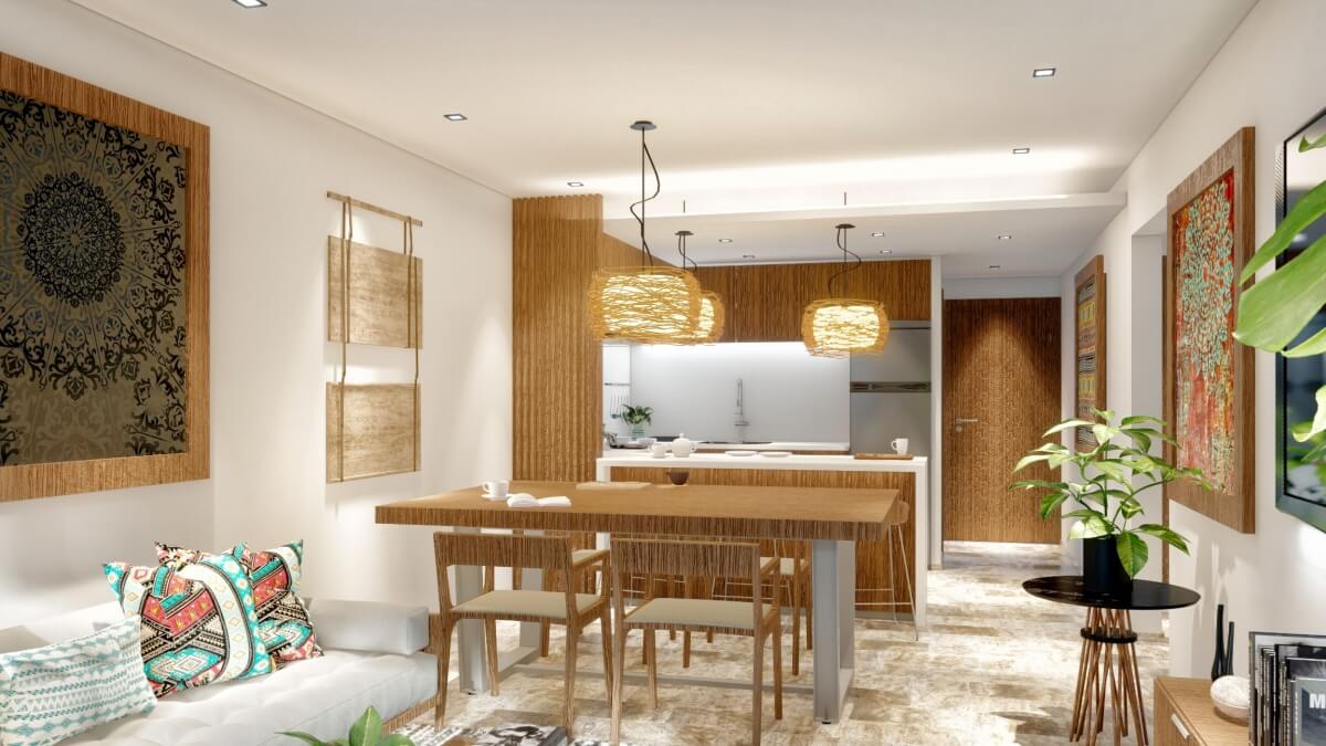 Departamento con terraza y alberca, en venta, la veleta, Tulum