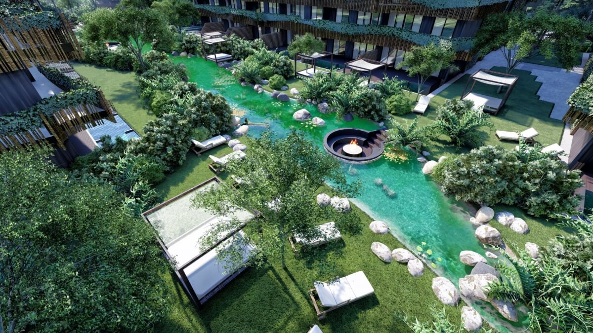 Departamento con terraza y alberca, en venta, la veleta, Tulum