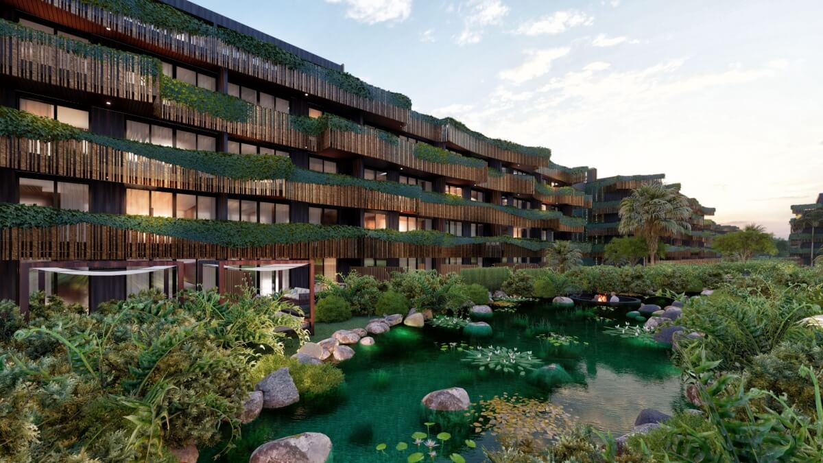 Departamento con terraza y alberca, en venta, la veleta, Tulum