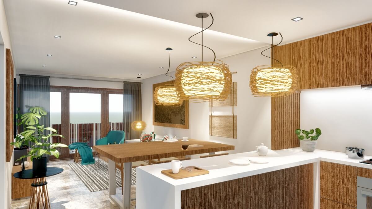 Penthouse with private rooftop wide spaces open design in Aldea Zama