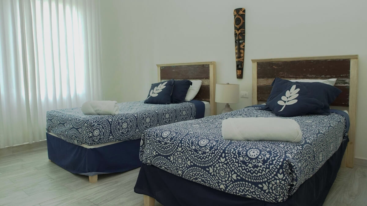 Apartment with roof top pool, barbecue, gym, fire pit, pre-construction for sale in Aldea Zama, Tulum.