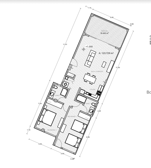 2 bedroom apartment, direct access from the terrace to the pool,  in Aldea Zama, Tulum