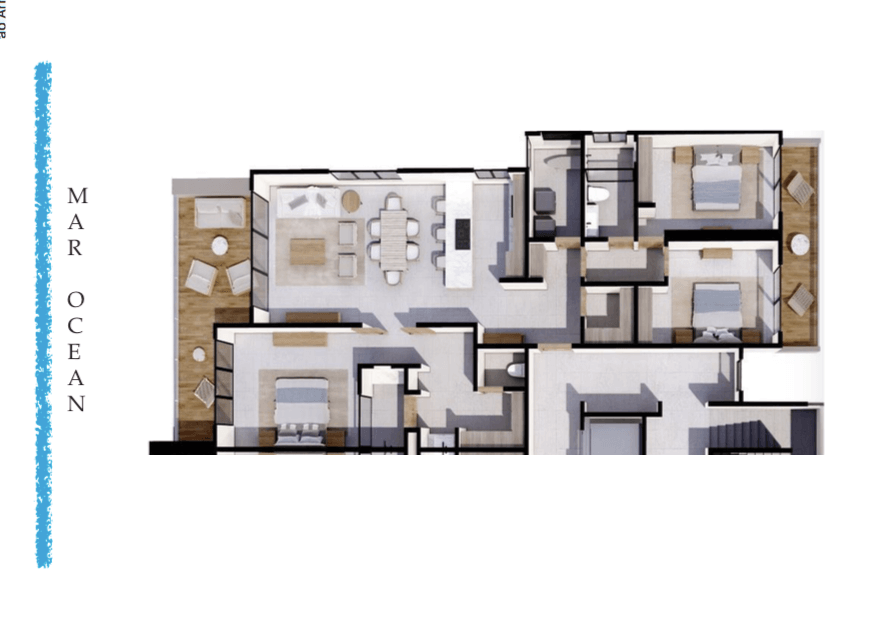 Beachfront condo, hotel services, dock, tennis court, jacuzzi, beach club, room service, concierge and more for sale in Cozumel