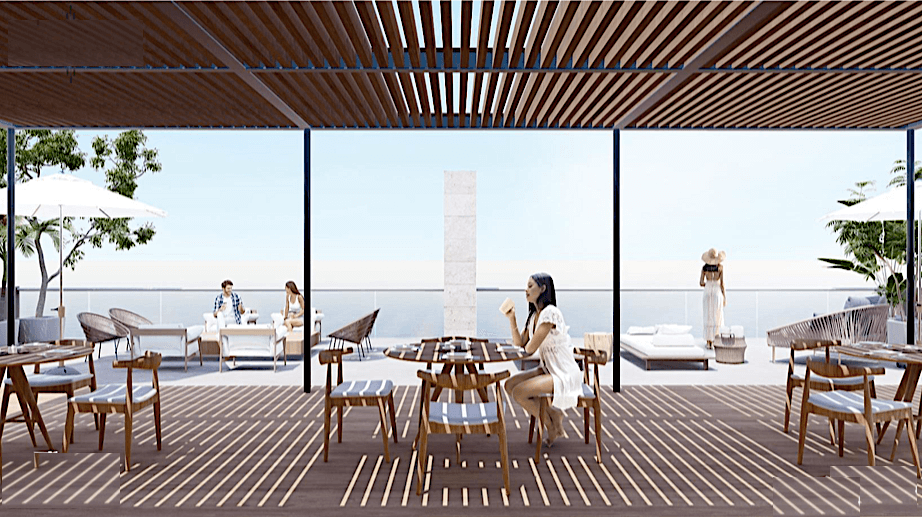 Oceanview condo,Terrace, for sale, North Hotel Zone, Cozumel