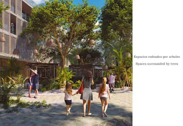 Condo with iconic pool, gym, concierge, terrace, restaurant, furnished, immediate delivery for sale The Panoramic, Tulum.