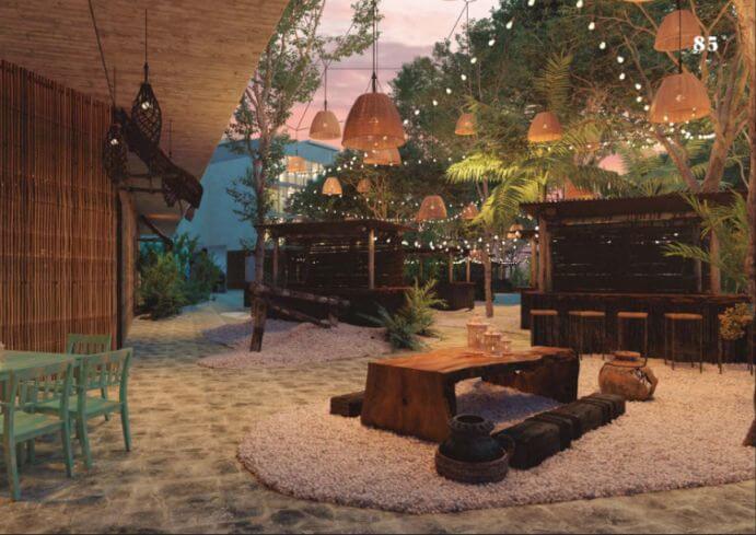 Condo with iconic pool, gym, concierge, terrace, restaurant, furnished, immediate delivery for sale The Panoramic, Tulum.