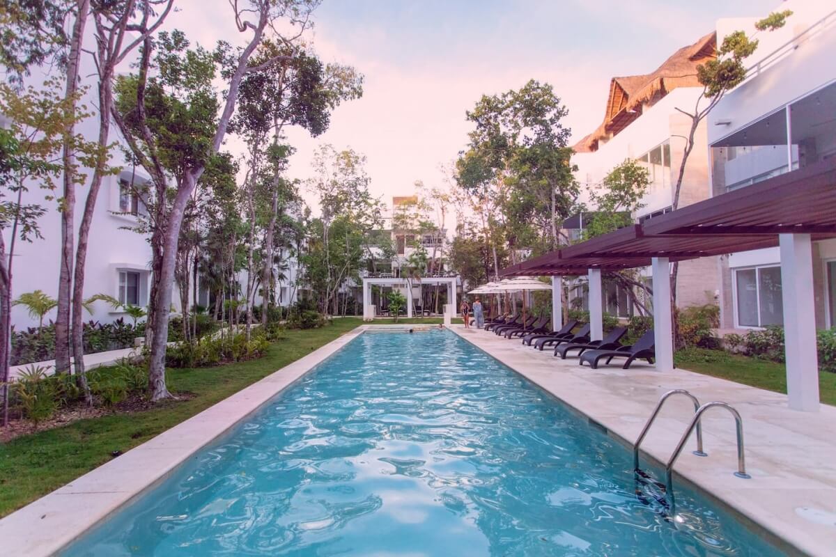 Condo with garden, pool, spa, stargazing, yoga, coworking, gym in gated community with outstanding amenities, pre-construction for sale Tulu