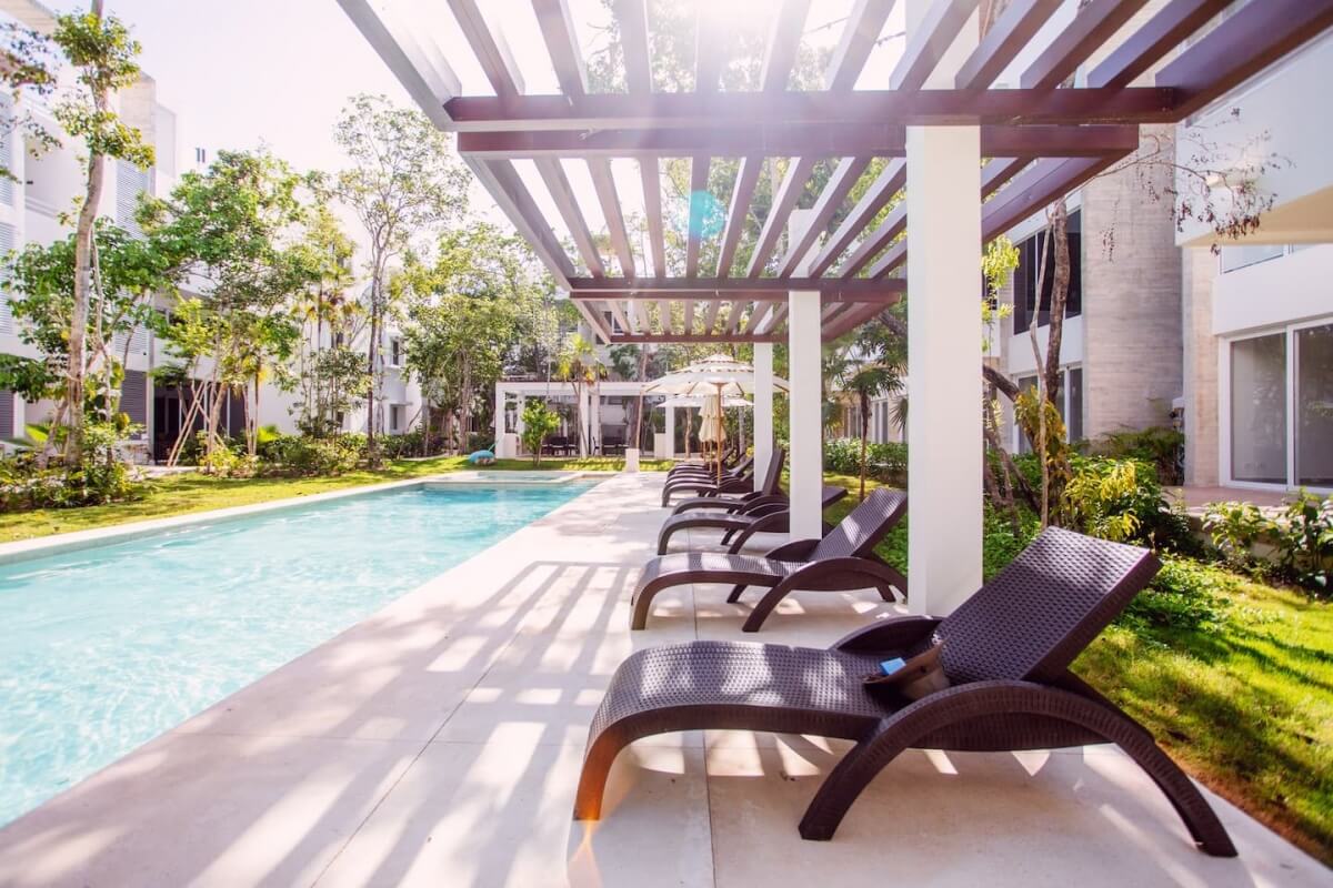 Condo with garden, pool, spa, stargazing, yoga, coworking, gym in gated community with outstanding amenities, pre-construction for sale Tulu