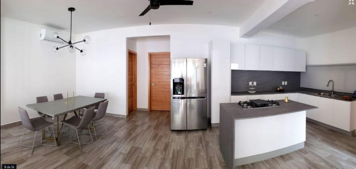 Double-height loft for sale in Chahue Beach, Huatulco.