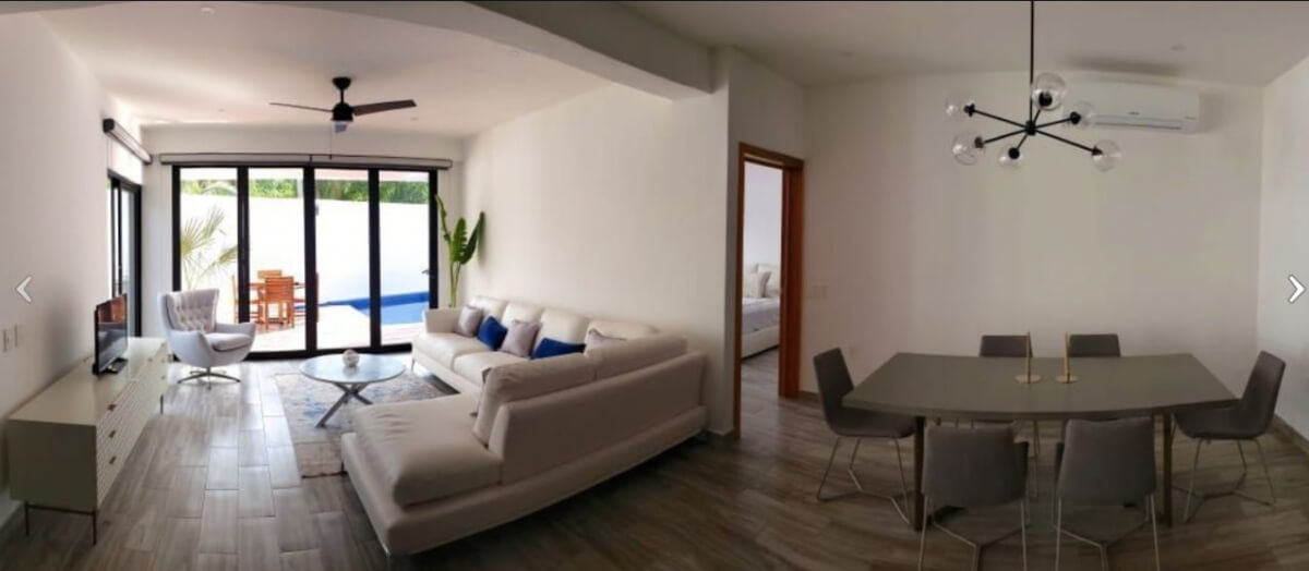 Double-height loft for sale in Chahue Beach, Huatulco.