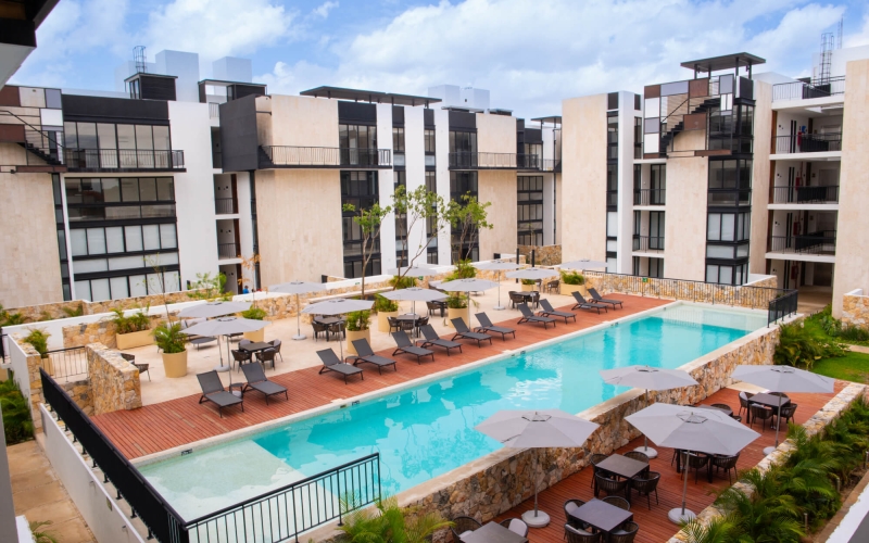 Condominium with concierge and driver, clubhouse, and exclusive amenities, pre-construction for sale in M&eacute;rida.