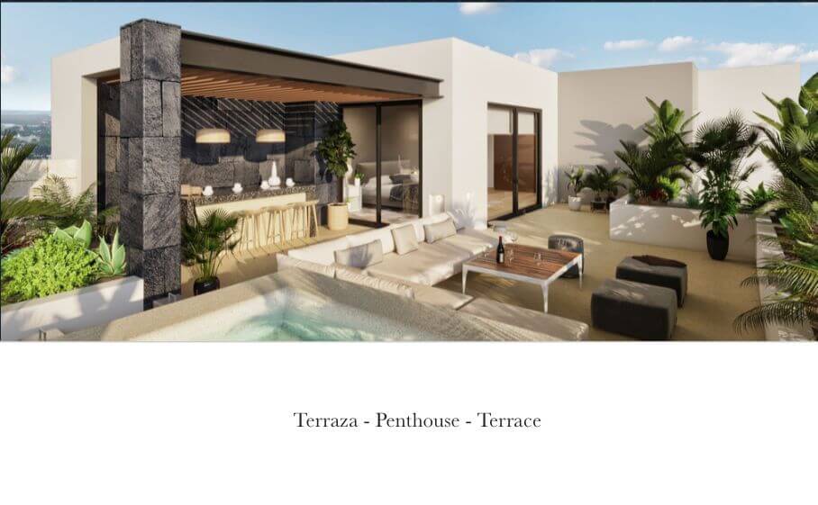 Condo with terrace and study for sale in Lagos del Sol, Canc&uacute;n