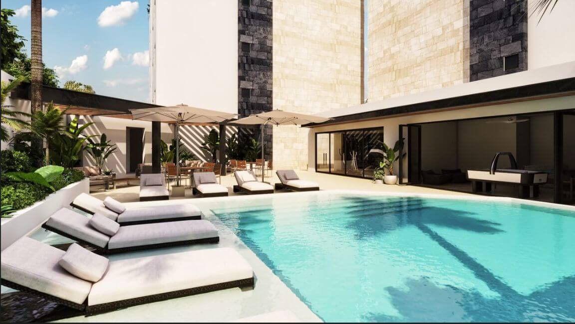 Condo with terrace and study for sale in Lagos del Sol, Canc&uacute;n