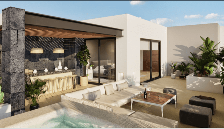 Condo with terrace and study for sale in Lagos del Sol, Canc&uacute;n