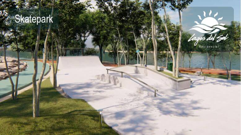 Land in luxury area 360 m2, exclusive community with lakes, clubhouse, cycle track, sports fields, pools, gym, spa, and more, Lagos del Sol