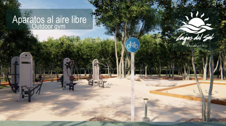 Land in luxury area 360 m2, exclusive community with lakes, clubhouse, cycle track, sports fields, pools, gym, spa, and more, Lagos del Sol