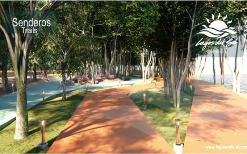 Terreno en exclusivo residencial, rodeado de lagos, casa club, ciclo pista, canchas deportivas, albercas, gimnasio, spa, y mas