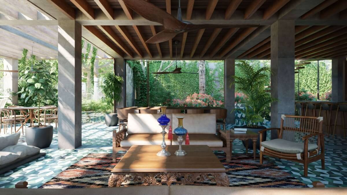 Penthouse with private pool, gym, yoga, spa, ecological technology, in Aldea Zama, Tulum, for sale.