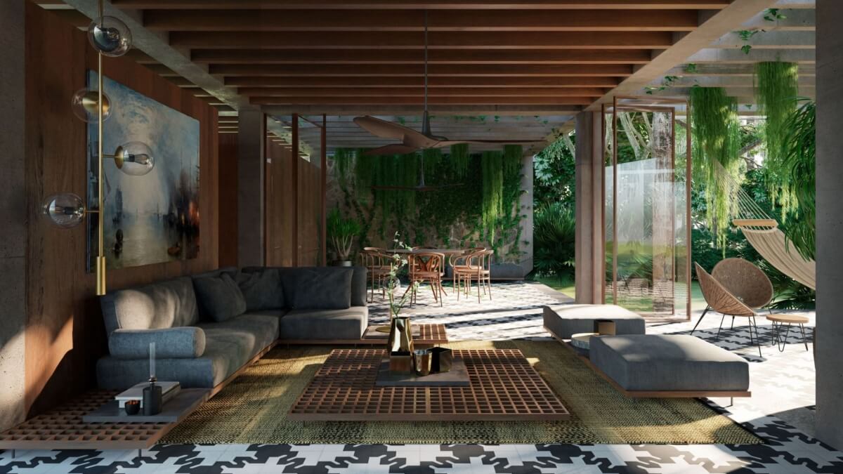 Apartment with private pool, beach access, beach club, for sale, Tankah, Tulum.