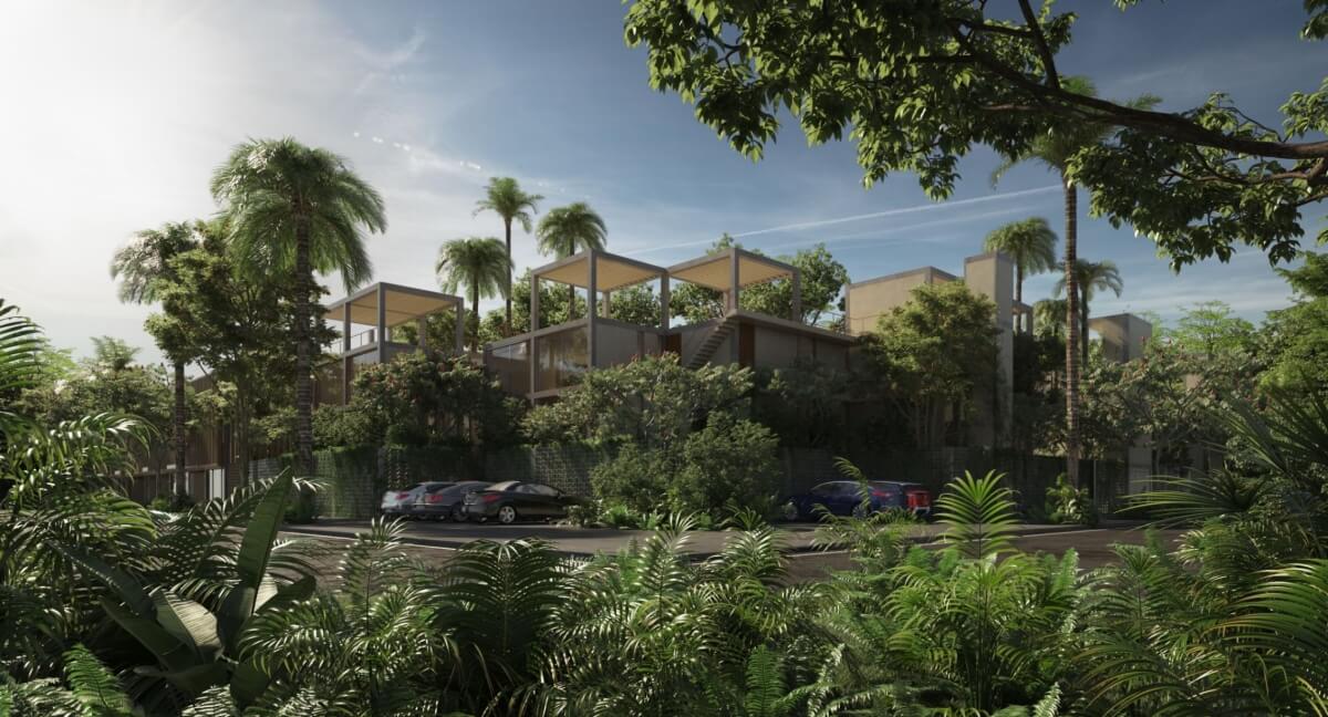 Apartment with private pool, beach access, beach club, for sale, Tankah, Tulum.