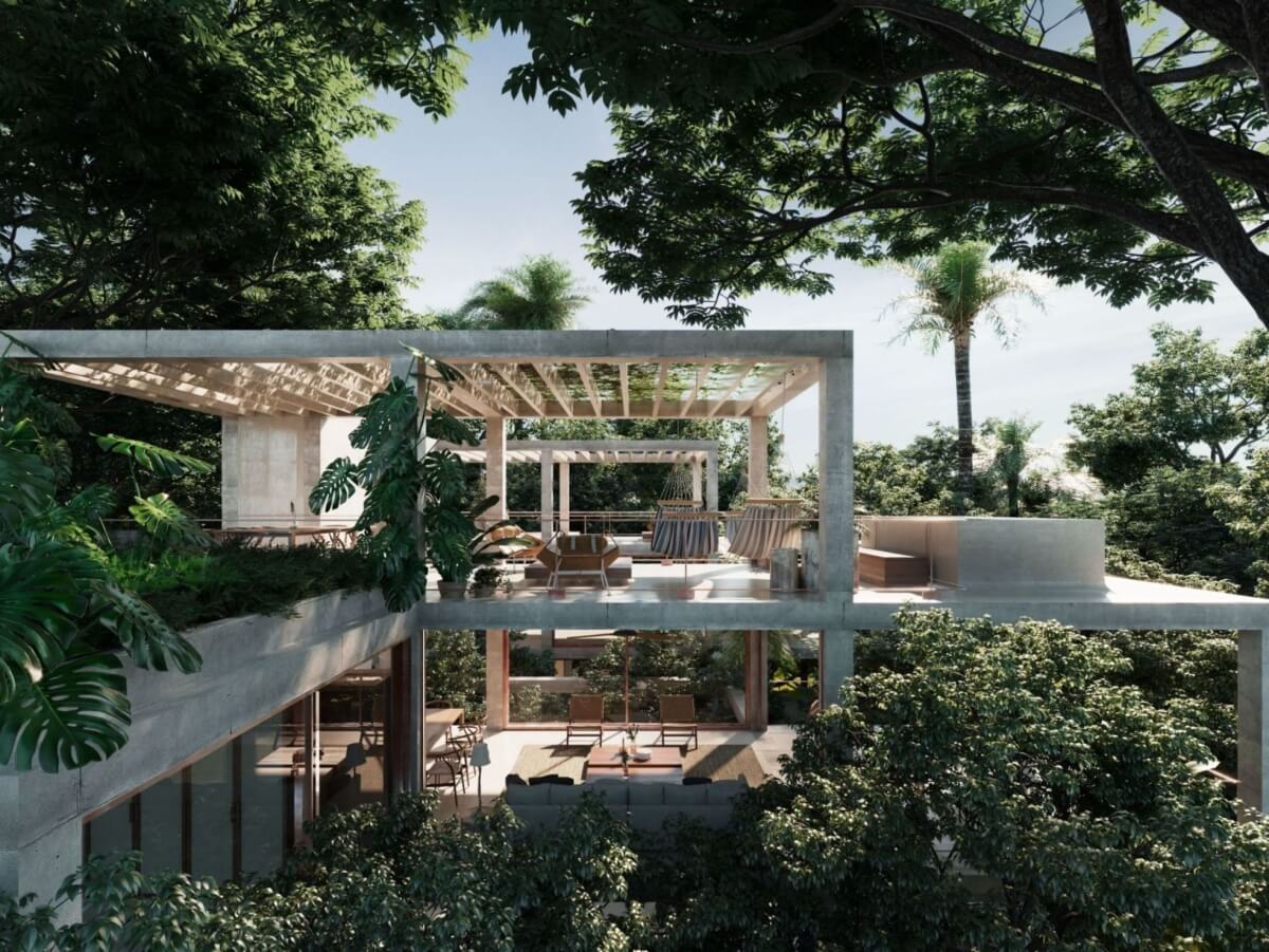 Departamento en venta con alberca privada, sistema Lock off, Zona Centro, Tulum