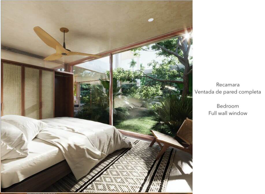 Outdoor lifestyle, 2 terraces, private pool, luxury finishes, private bedroom, pre-construction for sale Aldea Zama, Tulum.