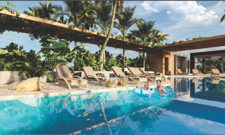 Furnished studio with REDUCED PRICE, spa, rooftop with infinity pool, Art walk, open-air cinema, on Cob&aacute; avenue, Tulum