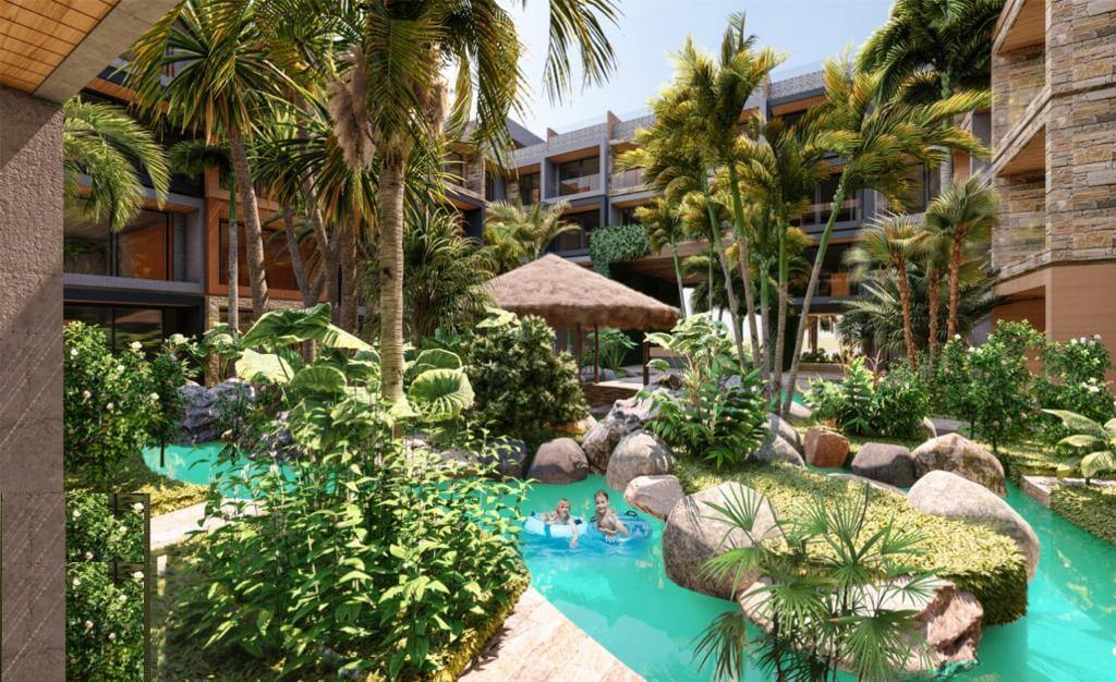 Furnished studio with REDUCED PRICE, spa, rooftop with infinity pool, Art walk, open-air cinema, on Cob&aacute; avenue, Tulum