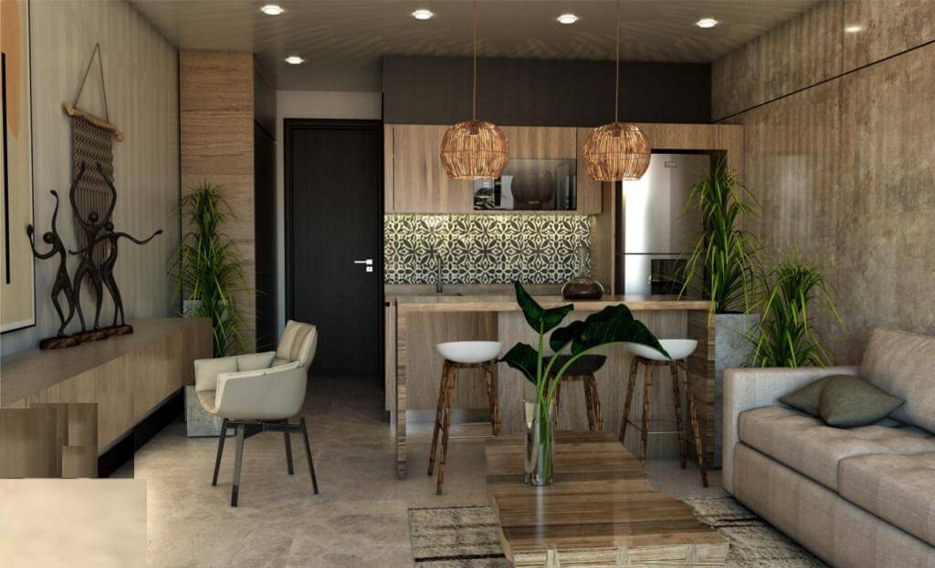 Condo with marble floors, rest net over the pool and wet lounge chairs, storage, private terrace,  5 minutes from the beach, for sale in Ald