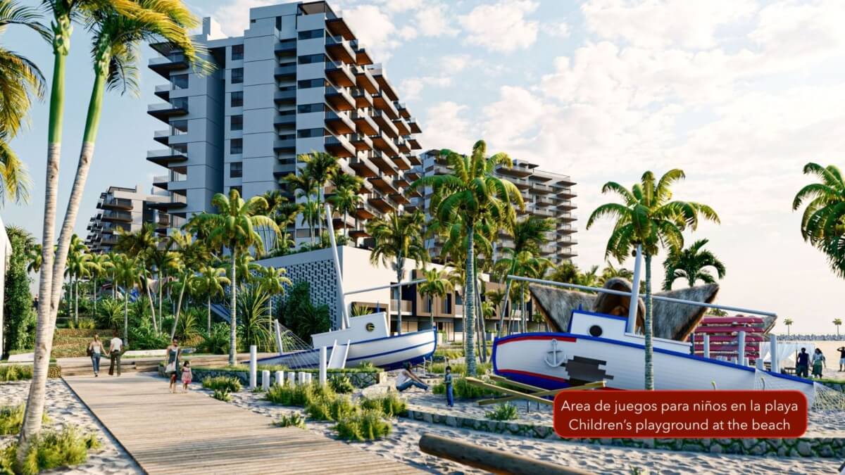 Ocean view condominium, pool, juniors club, kids club, for sale, Marina Yucalpet&eacute;n, M&eacute;rida