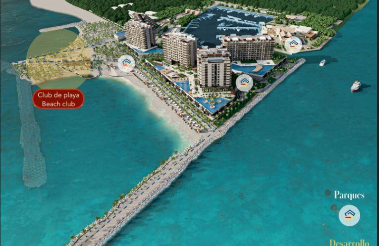 Ocean view condominium, pool, juniors club, kids club, for sale, Marina Yucalpet&eacute;n, M&eacute;rida