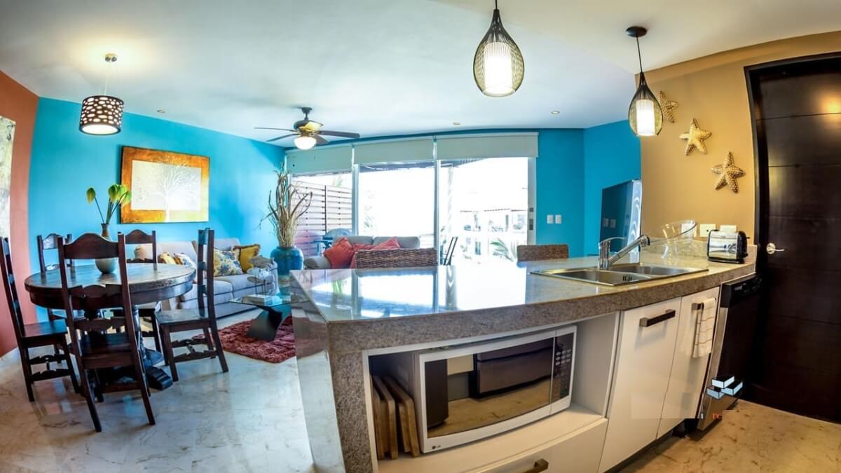 Penthouse with triple terrace, 2 balconies, TV room, service room, with beach club &amp; golf course, for sale, Corasol, Playa del Carmen, pre-c