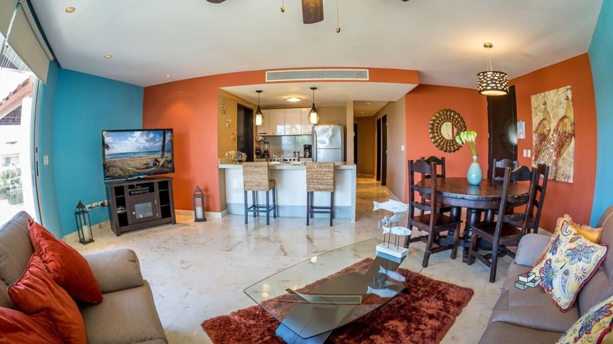 Penthouse with triple terrace, 2 balconies, TV room, service room, with beach club &amp; golf course, for sale, Corasol, Playa del Carmen, pre-c