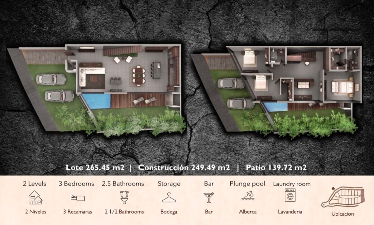 Golf course home with private pool, bar lounge, barbecue area, zen zone, in gated community, with beach club, golf course, spa, sports field