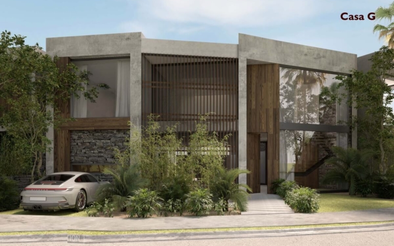 Golf course residence with private pool, bar lounge, barbecue area, zen zone, in gated community with beach club, golf course, spa, sports f