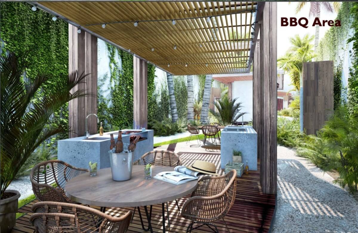 Outdoor lifestyle, 2 terraces, private pool, luxury finishes, private bedroom, pre-construction for sale Aldea Zama, Tulum.