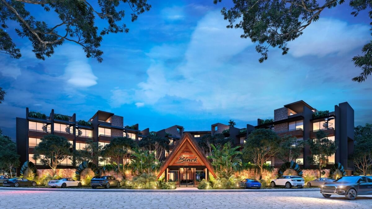 Condo with common areas surrounded by nature, near the beach in Tulum, for sale.