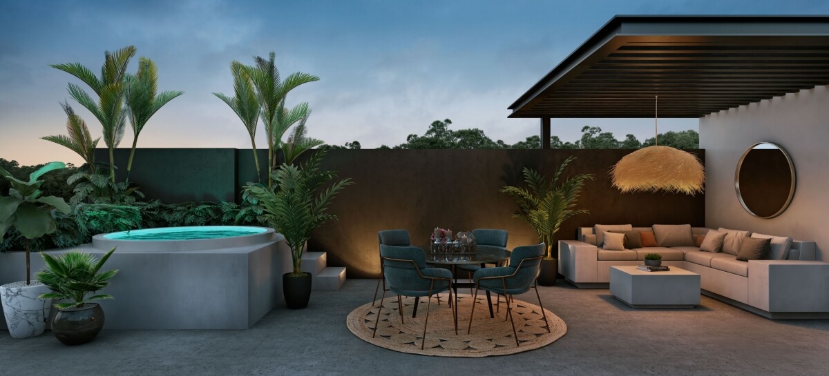 Condominium in boutique building in Aldea Zama Tulum