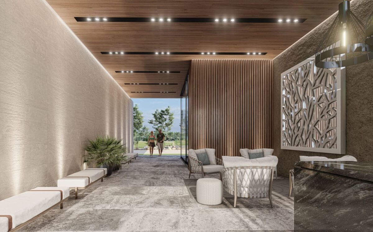 Luxury condominium 387 m2 with garden, cenote, pool, 400 meters from the beach, on the golf course, pre-construction-sale Playacar