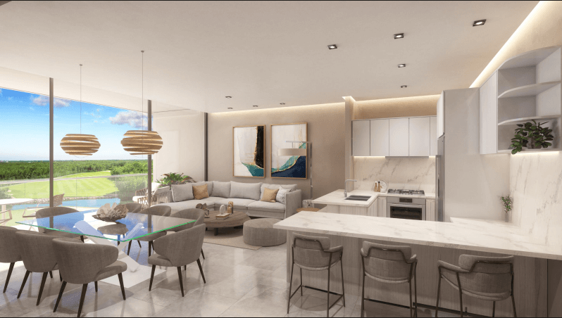 Condo with Garden and Multiple Private Terraces, for Sale, Playacar, Playa del Carmen