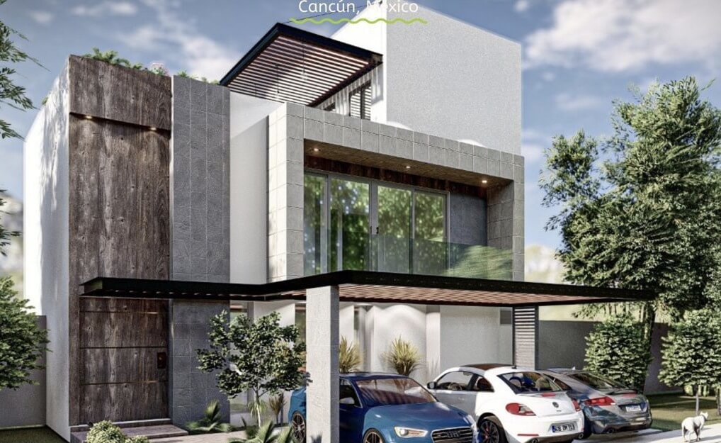 House with Private Pool, For Sale, Residencial Rio, Huayac&aacute;n, Canc&uacute;n