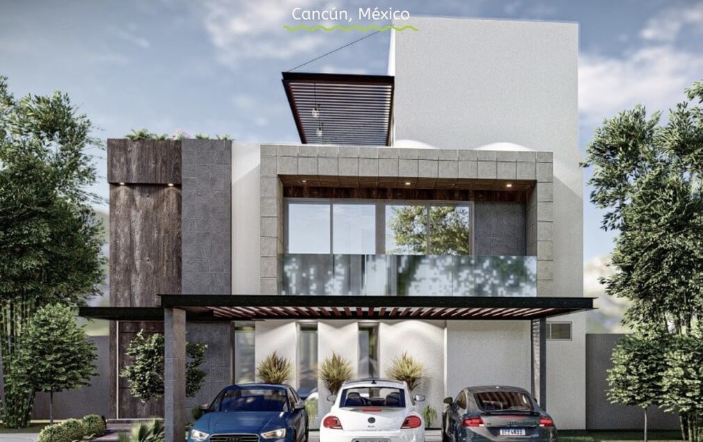 House with Private Pool, For Sale, Residencial Rio, Huayac&aacute;n, Canc&uacute;n