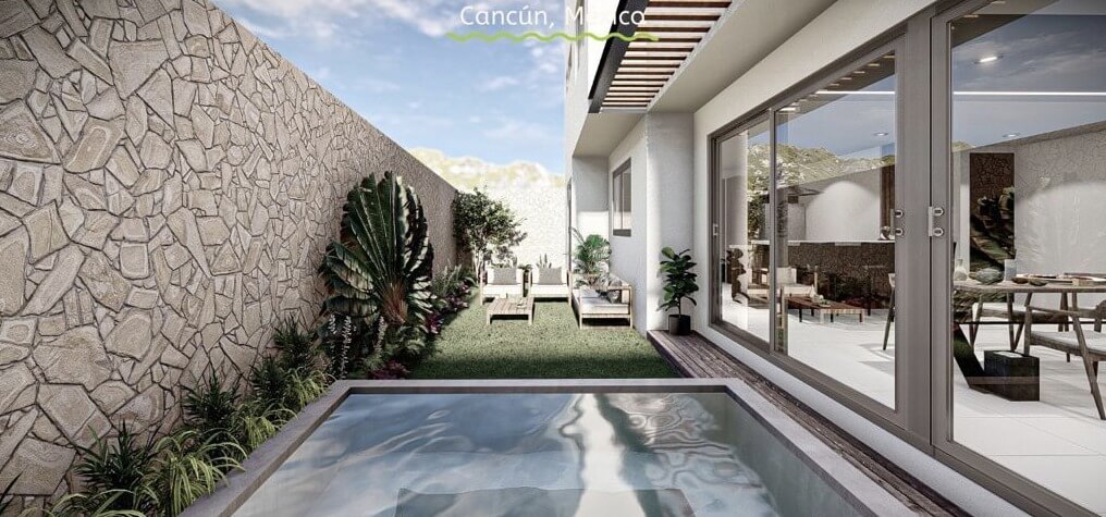 House with Private Pool, For Sale, Residencial Rio, Huayac&aacute;n, Canc&uacute;n
