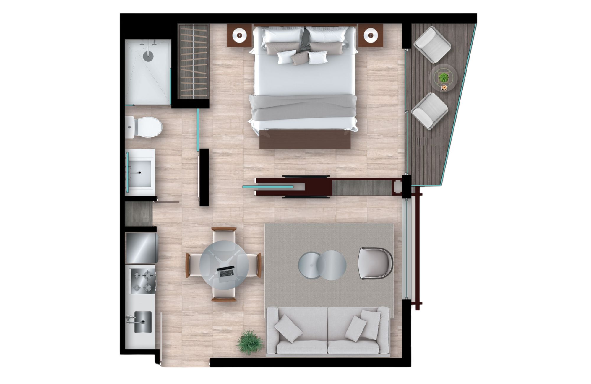 Departamento con vista panor&aacute;mica y amenidades de lujo&ndash; Ejido, Playa del Carmen