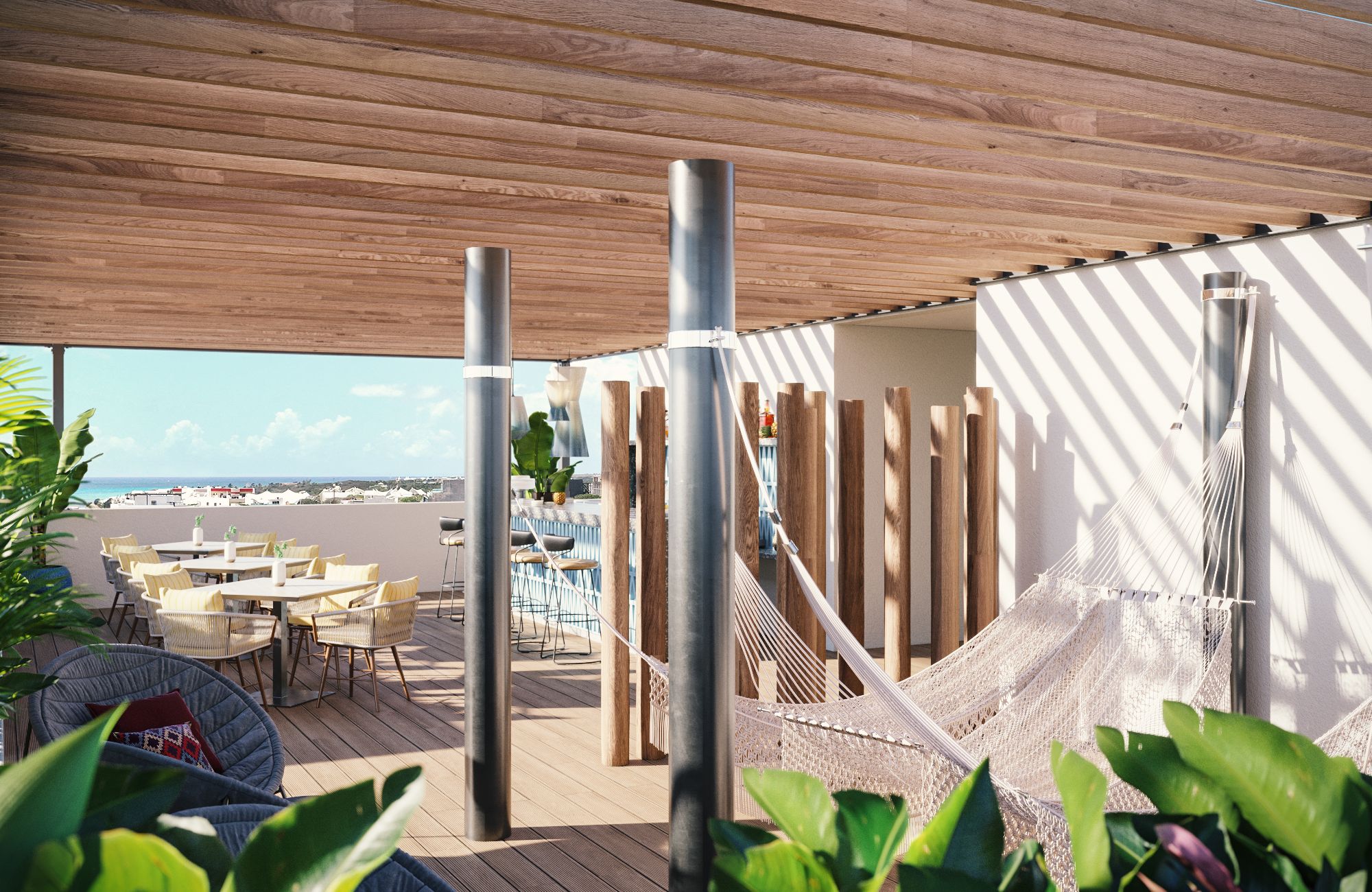 Departamento con vista panor&aacute;mica y amenidades de lujo&ndash; Ejido, Playa del Carmen