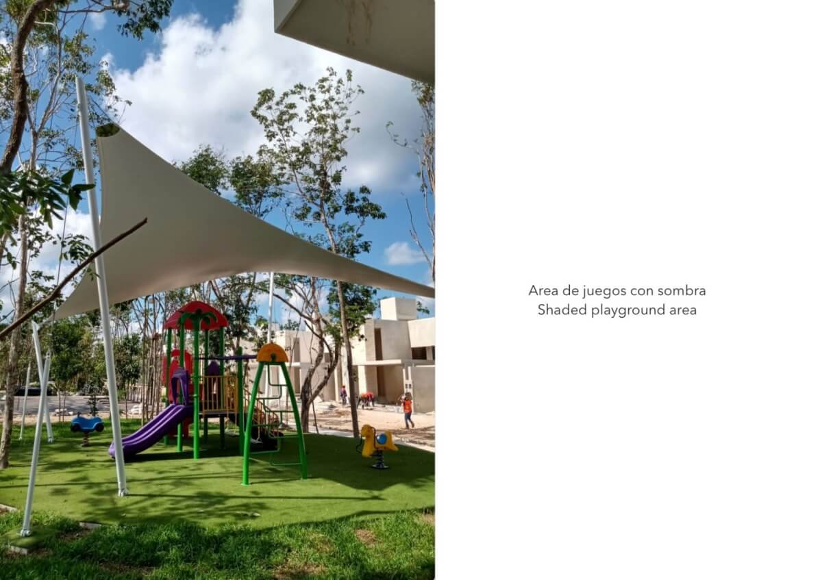 Casa de 3 recamaras en Playacar, alberca con carril de nado, chapoteadero, terraza con vista a la alberca, en venta, Playa del Carmen.